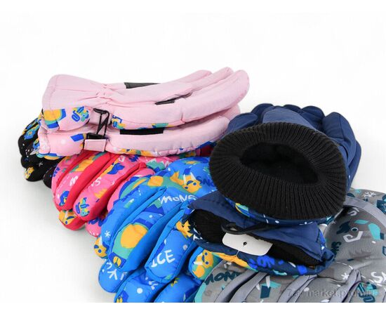 Рукавички для дітей Зима 922L mix-old (12 шт. р.сітка8-10) "CAP" недорого оптом від прямого постачальника, зображення 2