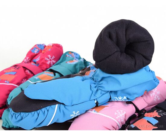 Рукавиці дитячі Зима 918S mix old (12 шт. р.сітка4-6) "CAP" недорого оптом від прямого постачальника, зображення 2