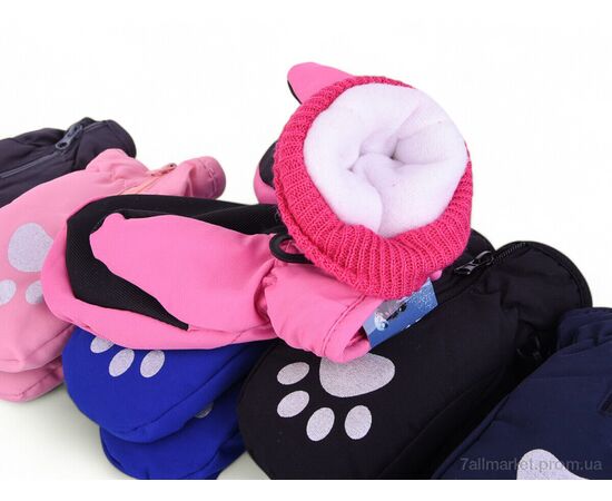 Рукавиці дитячі Зима 919S mix-old (12 шт. р.сітка4-6) "CAP" недорого оптом від прямого постачальника, зображення 2