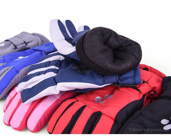 Рукавички для дітей Зима 903M mix-old (12 шт. р.сітка6-8) "CAP" недорого оптом від прямого постачальника, зображення 2