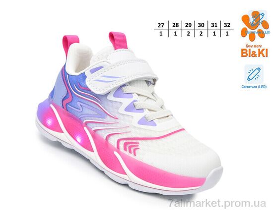 Фотография Кроссовки детские модные Весна/осень 60002Y LED (8 пар р.27-32) "TOM.M" недорого оптом от прямого поставщика, изображение 2