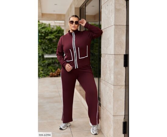 Фотография Костюм брючный женский большие размеры р.50-52;54-56;58-60;62-64 (6цв) "LETTI" купить недорого от прямого поставщика, изображение 2