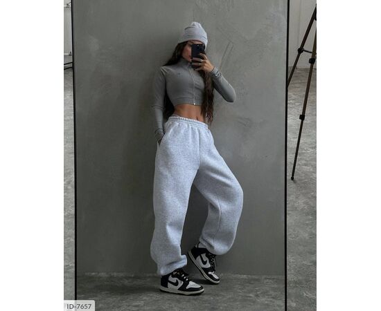 Фотография Джоггеры женские большого размера р.46-50 (4цв) "BEST FASHION" купить недорого от прямого поставщика, изображение 3