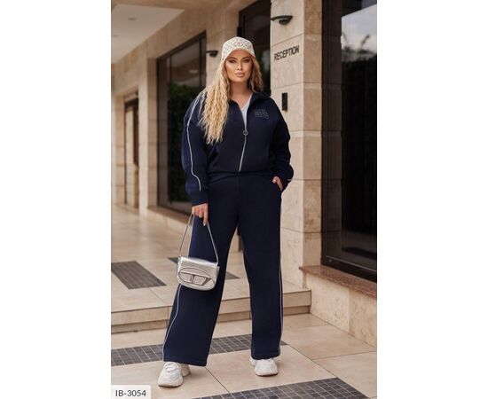 Костюм жіночий джинсовий великі розміри р.50-52;54-56;58-60;62-64 (4кол.) "LETTI" купити недорого від прямого постачальника, зображення 3