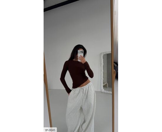 Фотография Лонгслив женский р.S-M;M-L (4цв) "ANNVER" купить недорого от прямого поставщика, изображение 5