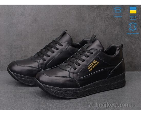 Кросівки жіночі модні Весна/осінь BL5202-2 чорн. шкіра (8 пар р.36-41) "Olimp" недорого оптом від прямого постачальника, зображення 3