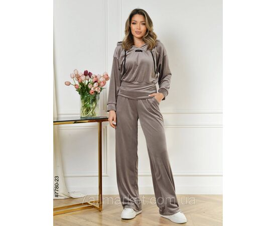 Фотография Спортивний костюм жіночий велюр норма 44,46,48,50 (9цв) "NOWEMBER" недорого от прямого поставщика, изображение 8