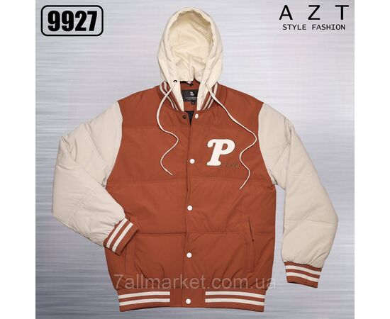 Куртка-бомбер чоловіча зимова з капюшоном розміри 46-54 (4цв) "REMAIN" купити недорого від прямого постачальника, зображення 4