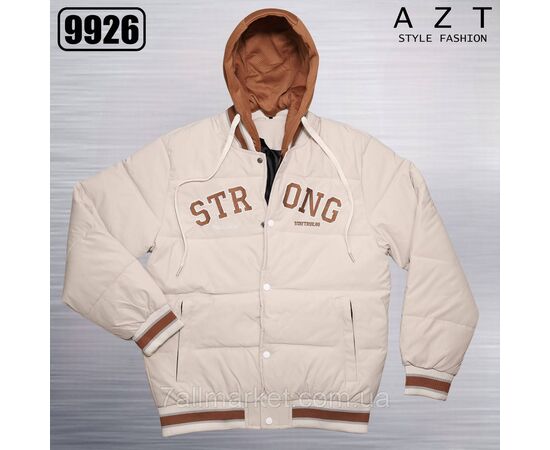 Куртка-бомбер чоловіча зимова з капюшоном розміри 46-54 (4цв) "REMAIN" купити недорого від прямого постачальника, зображення 3