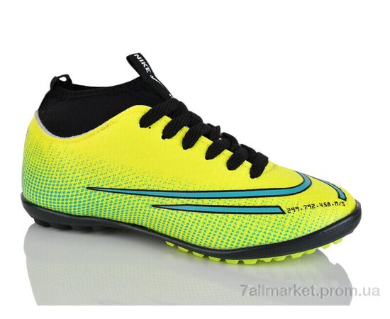 Фотография Футбольная обувь детские Весна/осень 043 жовтий (5 пар р.37-39) "Presto" недорого оптом от прямого поставщика, изображение 2