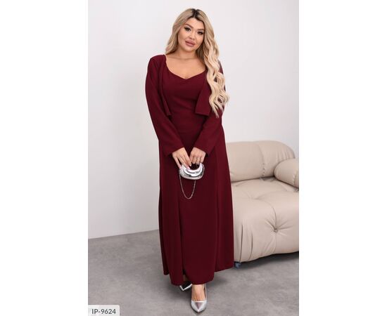 Фотография Женский костюм комплект платье с болеро большие размеры р.50-52;54-56;58-60 (4цв) "VIKA" купить недорого от прямого поставщика, изображение 23