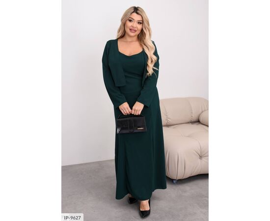 Фотография Женский костюм комплект платье с болеро большие размеры р.50-52;54-56;58-60 (4цв) "VIKA" купить недорого от прямого поставщика, изображение 20