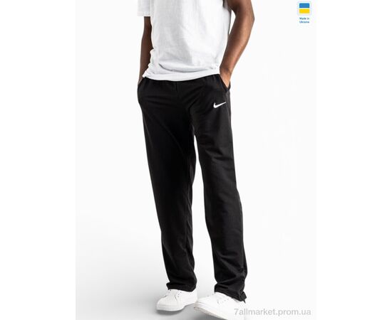 Спортивні штани чоловічі Весна/осінь 010Ni чорний (5 шт. р.сітка56-64) "Sport style" недорого оптом від прямого постачальника, зображення 2