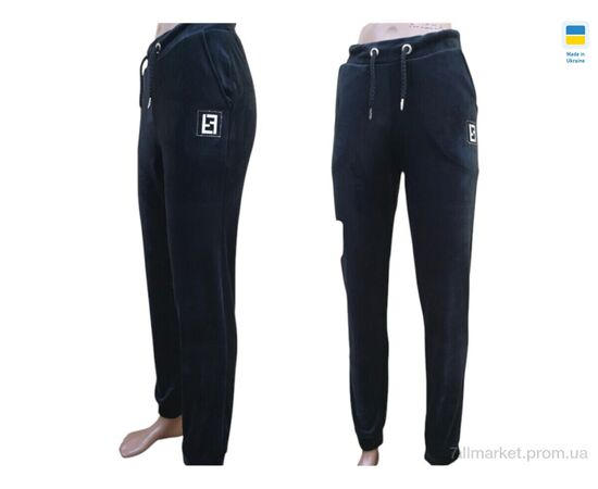 Фотография Спортивные брюки женские Весна/осень 33019 чорний (4 шт. р.сетка S-XL) "Sport style" недорого оптом от прямого поставщика, изображение 2