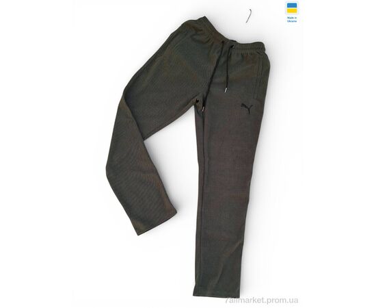 Спортивні штани чоловічі Весна/осінь 20-1Pu хакі (5 шт. р.сітка50-58) "Sport style" недорого оптом від прямого постачальника, зображення 2