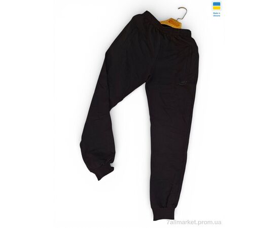 Спортивні штани чоловічі Весна/осінь 2Ni чорний (5 шт. р.сітка46-54) "Sport style" недорого оптом від прямого постачальника, зображення 2