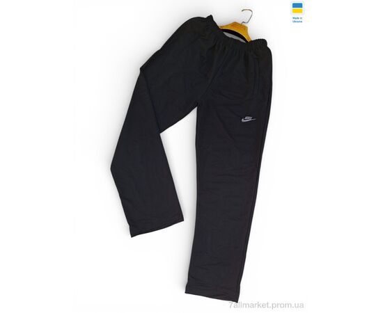 Спортивні штани чоловічі Весна/осінь 10Ni чорний (5 шт. р.сітка56-64) "Sport style" недорого оптом від прямого постачальника, зображення 2