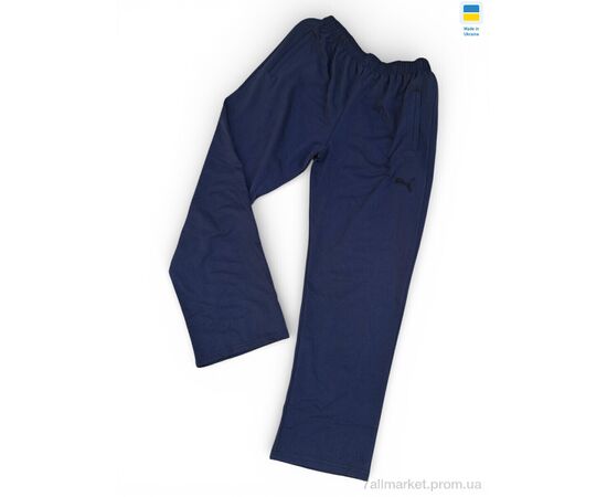 Спортивні штани чоловічі Весна/осінь 10Pu т.синій (5 шт. р.сітка56-64) "Sport style" недорого оптом від прямого постачальника, зображення 2