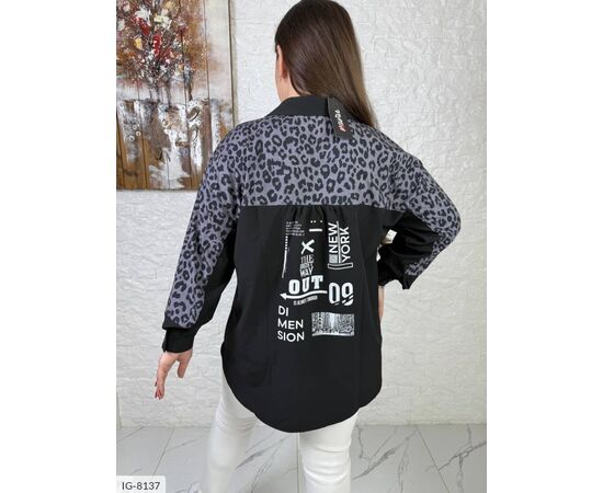 Жіноча стильна блузка на гудзиках софт р.46-48;50-52;54-56;58-60 "VLADA" купити недорого від прямого постачальника, зображення 3