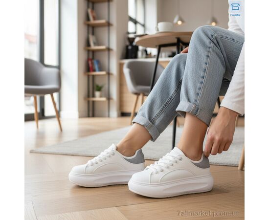 Фотография Кроссовки женские модные Весна/осень 82-3 піна (8 пар р.36-41) "Захар-Gold" недорого оптом от прямого поставщика, изображение 2