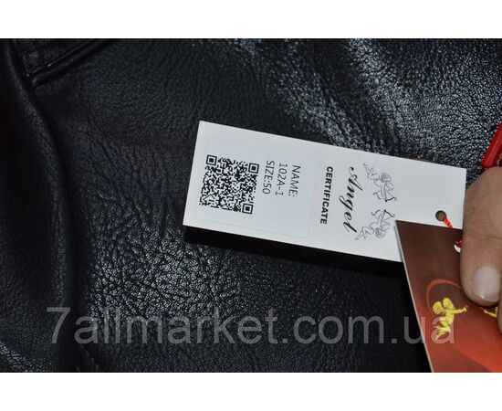 Фотография Куртка-бомбер мужская демисезонная, кожзам, размеры 48-60  "ANGELIS" недорого от прямого поставщика, изображение 2