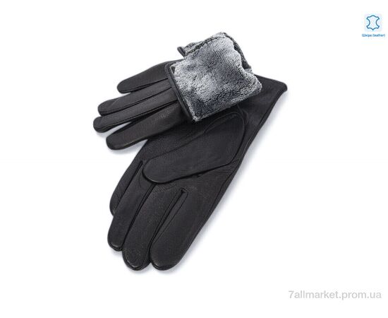 Фотография Перчатки женские Зима 1 black шкіра олень махра (10 шт. р.сетка 6,5-8,5) "KUINH" недорого оптом от прямого поставщика, изображение 2