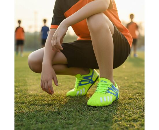 Фотография Футбольная обувь детские Весна/осень C22-5 green (12 пар р.31-36) "ASHIGULI" недорого оптом от прямого поставщика, изображение 2