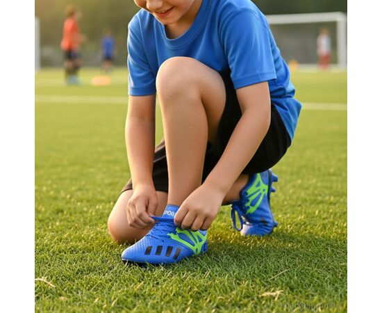 Фотография Футбольная обувь детские Весна/осень C22-5 blue (12 пар р.31-36) "ASHIGULI" недорого оптом от прямого поставщика, изображение 2