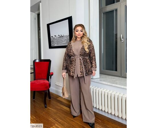 Фотография Костюм брючный женский большие размеры р.50-52;54-56;58-60 "VIKA" купить недорого от прямого поставщика, изображение 11