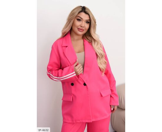 Костюм двійка жіночий піджак і штани великі розміри р.50-52;54-56;58-60 (4кол.) "VIKA" купити недорого від прямого постачальника, зображення 7
