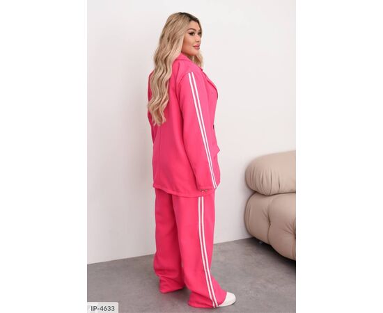 Костюм двійка жіночий піджак і штани великі розміри р.50-52;54-56;58-60 (4кол.) "VIKA" купити недорого від прямого постачальника, зображення 6