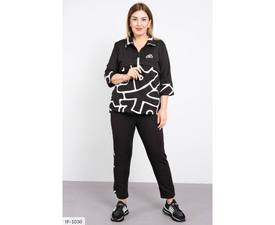 Фотография Костюм женский со штанами большие размеры р.46-48;50-52;54-56;58-60;62-64 "VLADA" купить недорого от прямого поставщика, изображение 2