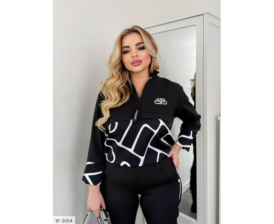 Фотография Костюм женский со штанами большие размеры р.46-48;50-52;54-56;58-60;62-64 "VLADA" купить недорого от прямого поставщика, изображение 4