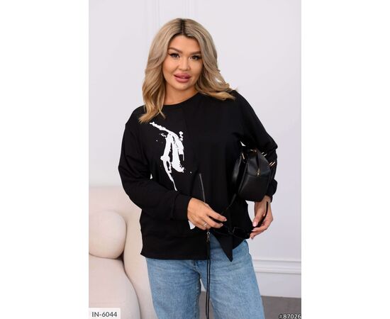 Фотография Женский кофточка двунитка большого размера р.46-48;50-52;54-56;58-60 (3цв) "VLADA" купить недорого от прямого поставщика, изображение 2