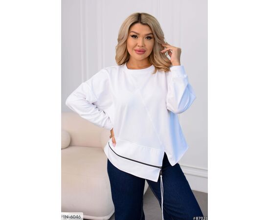 Фотография Женский кофточка двунитка большого размера р.46-48;50-52;54-56;58-60 (3цв) "VLADA" купить недорого от прямого поставщика, изображение 6