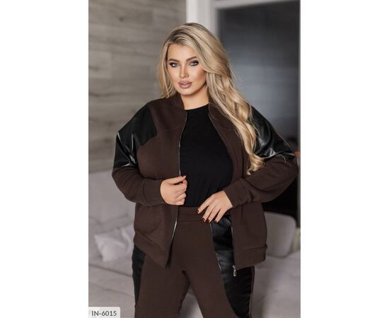 Жіночий прогулянковий костюм зі штанами великі розміри р.50-52;54-56;58-60;62-64 "LETTI" купити недорого від прямого постачальника, зображення 22