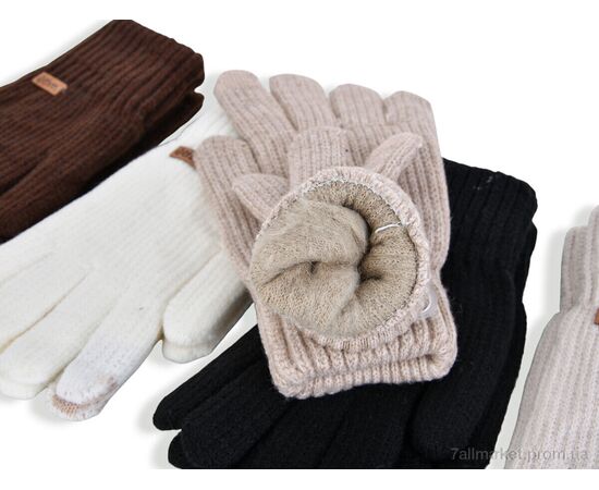 Фотография Перчатки женские Зима 2221 mix (12 шт. р.сетка One size) "CAP" недорого оптом от прямого поставщика, изображение 2