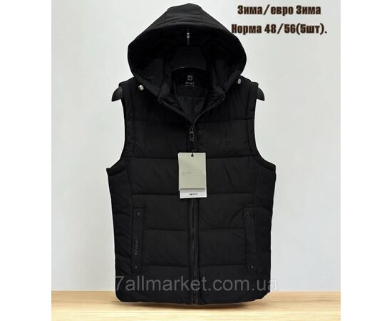 Жилетка чоловіча євро зима з капюшоном р-ри 48-56 (5 кв) "SKAY" купити недорого від прямого постачальника, зображення 2