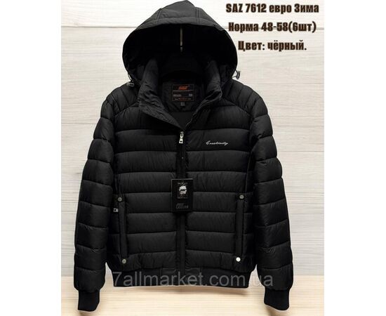Куртка чоловіча єврозима з капюшоном розміри 48-58 (3кв) "SKAY" купити недорого від прямого постачальника, зображення 2