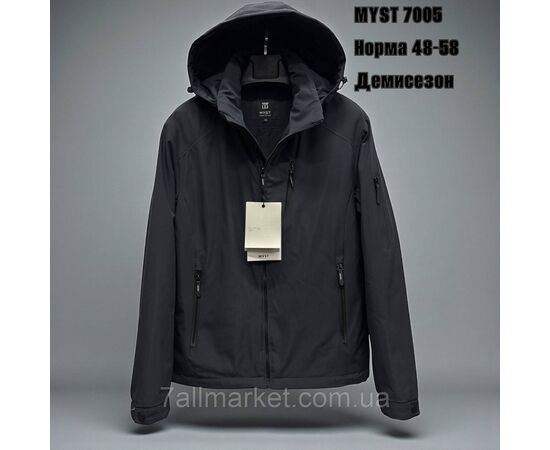 Куртка чоловіча демісезонна з капюшоном р-ри 48-58 (4кол) "SKAY" недорого від прямого постачальника, зображення 3