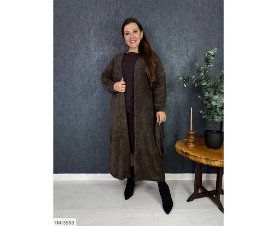 Фотография Женский стильный кардиган большого размера р.50-52;54-56;58-60;62-64 (4цв) "VLADA" купить недорого от прямого поставщика, изображение 7