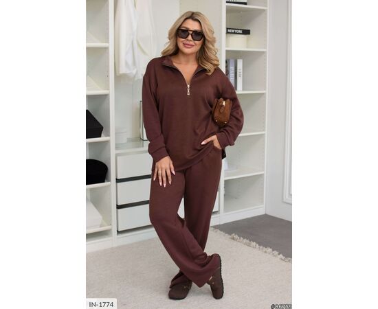 Фотография Костюм двойка женский большие размеры р.50-52;54-56;58-60;62-64 (4цв) "VLADA" купить недорого от прямого поставщика, изображение 5