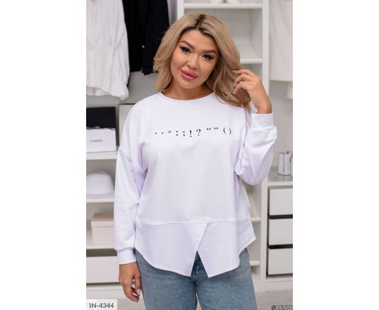 Фотография Женский кофточка двунитка большого размера р.46-48;50-52;54-56;58-60 (2цв) "VLADA" купить недорого от прямого поставщика, изображение 2