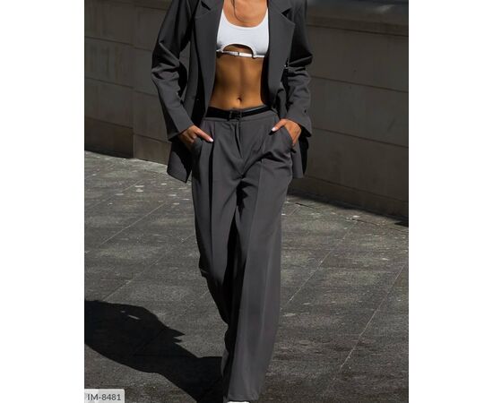 Костюм двійка жіночий піджак та штани р.S-M;M-L "ANNVER" купити недорого від прямого постачальника, зображення 3