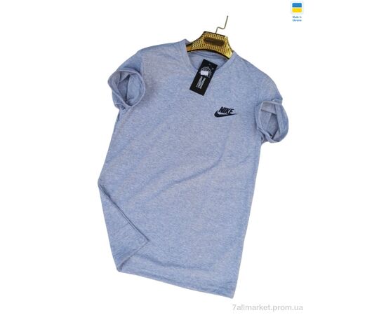 Футболка чоловіча Літо 082NK св.сірий (4 шт. р.сіткаM-2XL) "Sport style" недорого оптом від прямого постачальника, зображення 2