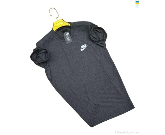 Футболка чоловіча Літо 082NK т.сірий (4 шт. р.сіткаM-2XL) "Sport style" недорого оптом від прямого постачальника, зображення 2