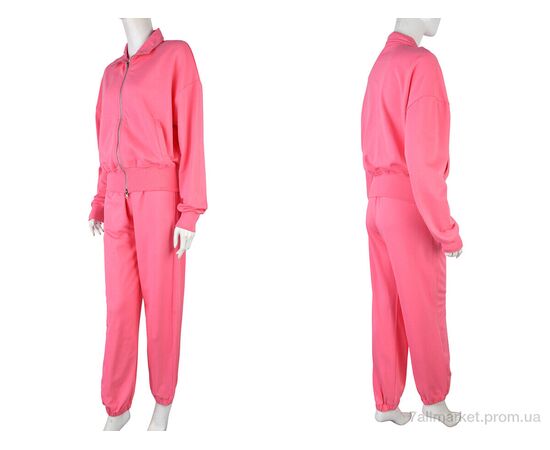 Фотография Спортивный костюм женский Весна/осень 4175 pink (3 шт. р.сетка S-L) "Pryama Vigoda" недорого оптом от прямого поставщика, изображение 3
