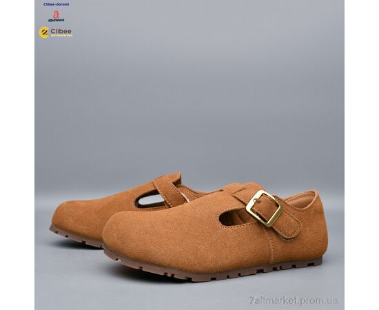 Туфлі дитячі зручні Весна/осінь AB1023 brown (8 пар р.30-37) "Clibee-Doremi" недорого оптом від прямого постачальника, зображення 2
