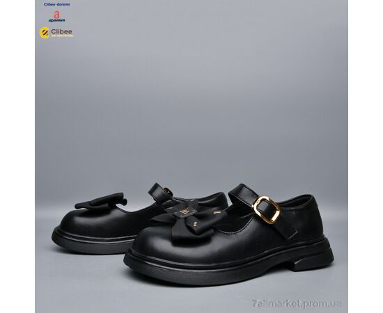Туфлі дитячі зручні Весна/осінь DC655 black (6 пар р.32-37) "Clibee-Doremi" недорого оптом від прямого постачальника, зображення 2