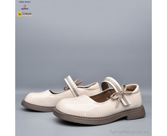 Туфлі дитячі зручні Весна/осінь DC669 beige (6 пар р.32-37) "Clibee-Doremi" недорого оптом від прямого постачальника, зображення 2